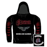 Saxon - Hoodie Denim And Leather (in M)