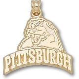 Pittsburgh Panthers Solid 14K Gold ''PITTSBURGH'' Panther Head Pendant