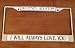 WHITNEY HOUSTON CHROME Laser Engraved License Plate Frame