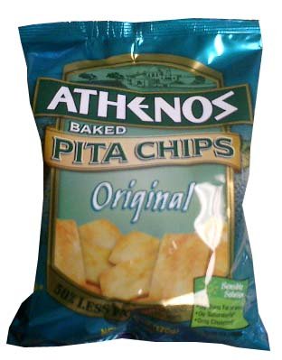 Baked Pita Chips, Original (Athenos) 6oz by Pita Bread