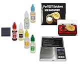 Jeweler's Full-Set Precious Metals Testing Kit Plus Jewelry Scale, Diamond Magnifyer and More!