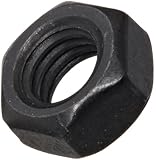 18-8 Stainless Steel Hex Nut, Black Oxide Finish, DIN 934, Metric, M5-0.8 Thread Size, 8 mm Width Across Flats, 4 mm Thick (Pack of 100)