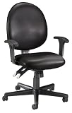 24 Hour Computer Task Chair (Hi-back) - Black Vinyl