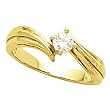 14K Yellow Gold Diamond Solitaire Engagement Ring - 0.25 Ct.