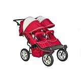 Tri Mode EX Twin Stroller Set in Candy Apple Color: Raven