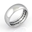 Stainless Steel Serenity Prayer Ring - "God grant me the Serenity..." Serenity Prayer Jewelry. Rings for Men or Rings for Women.