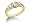 0.70CTW Diamond Three Stone Ring with Side Stones in 14k Yellow Gold