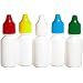 Nalgene 2753-9050 Dropper Bottles With Assorted Colored PP Closure, LDPE, White, Lab Pack, 15mL (Case of 25)