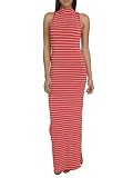 Arden B. Women's Keyhole Stripe Maxi Dress M Hibiscus Arden B. Women's Keyhole Stripe Maxi Dress M Hibiscus