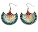 Egyptian Papyrus Earrings - Pewter - 1.5'' Height
