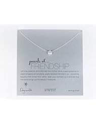 Dogeared Pearls Of Friendship Sterling Silver 16" Necklace