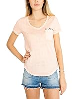 Mavi Camiseta Manga Corta V Neck (Rosa)