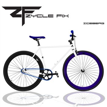Zycle Fix Iceberg Fixed Gear Single Speed Fixie Bike 2012