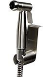 SmarterFresh Hand Held Bidet Sprayer, Premium Stainless Steel Diaper Sprayer Shattaf - Complete Set for Toilet, Hand Sprayer for Bidet Toilet