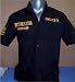 Search : Living Dead Souls Mens PENNSYLVANIA PSYCHO WARD Button-Down Prison Shirt