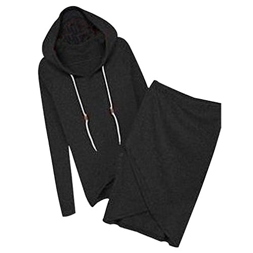 (ニニモール) Ninimour セレブカジュアル スリムフードパーカー＆可愛いスカート