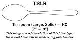 Sambonet Gio Ponti (Stainless,Glossy) Teaspoon Large Solid HC, Sterling Silver