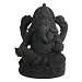 Black Casted Stone Ganesh Statue