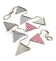 Wooden Bunting Ornament