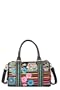 Desigual BOLS_LV RAYAS TOPOS 31X50422014U, Borsa bowling donna, 30 x 23 x 16 cm (L x A x P)
