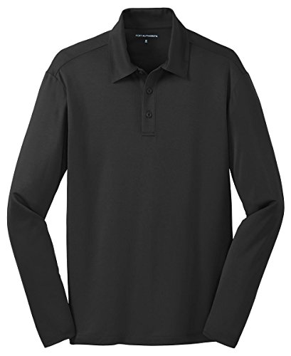 Port Authority Men's Silk Touch Performance Long Sleeve Polo