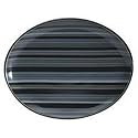 Denby Jet Stripes Oval Serving Platter 36 cm