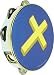 Remo Tambourine, 10-inch Diameter, 8 Pairs Jingles x 1 Row, 'Cross Glory' Graphic