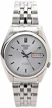 Seiko Men's SNK355K Seiko 5 Automatic Silver Dial Stainless Steel Watch