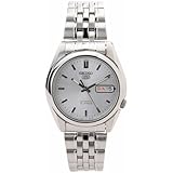 Seiko Men's SNK355K Seiko 5 Automatic Silver Dial Stainless Steel Watch