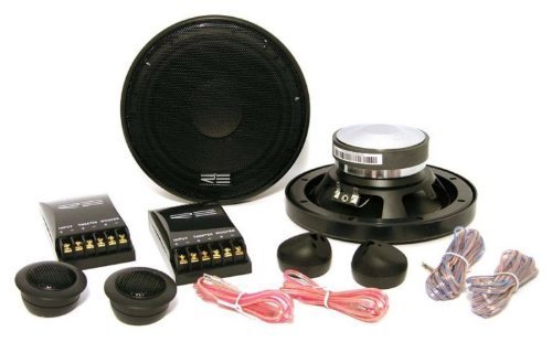 Re Audio Re6.5comp Inch6.5 Inch 500 Watts Total (250 Watts Each) 2 Way Componenet Car Speakers with Mids, Tweeters, and Crossovers