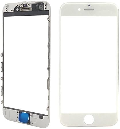 Grade A++ Iphone 6s Plus Front glass Replacement Assembled with Bezel Frame, Moskee Outer Front Glass Lens for Iphone 6S Plus [Free Tool kits] (White)