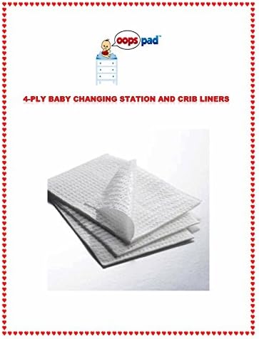 Oops Pad 4-Ply White Changing Station Table Liners 500ct FREE SAMPLES