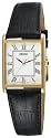 Seiko Men's Dress Black Leather Strap Watch #SNF672