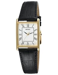 Seiko SNF672 Dress Black Leather