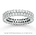 14k White Gold Double Row 2.25Ct Diamond Eternity Ring