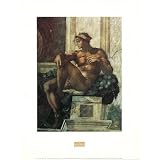 Michelangelo (Sistine Chapel Ceiling, Creation of the Sun and Moon, Inset #2) Art Poster Print - 12x16