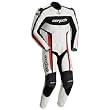 Cortech Latigo RR Men's 1-Piece Leather Street Racing Race Suit - White/Red