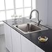 KRAUS 25 Inch Top Mount Single Bowl 18 Gauge Stainless Steel Kitchen Sink with NoiseDefend™ Soundproofing, KTM25