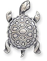 Sterling Silver Antiqued Turtle Pin