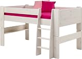 Steens 29061313 Spielbett SFK 113 x 206 x 114 cm Kiefer massive, white wash