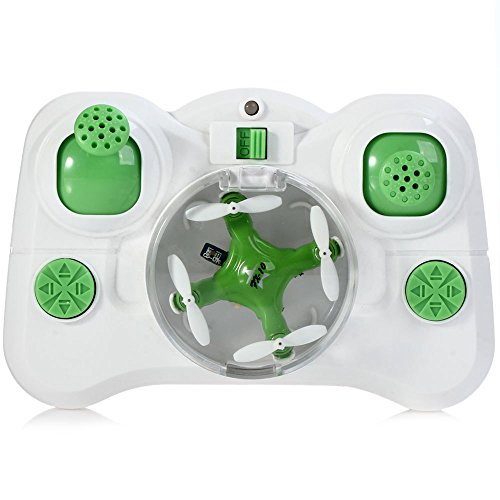 Smallest Hand Throw Floureon FX - 10 Mini 2.4GHz 4 Channel 6 Axis Gyro RC Quadcopter with Colorful LED / 3D Rollover(Green)