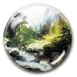 In the Teton Range - Crystal Dome Paperweight