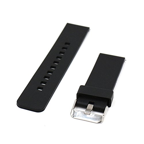 Woodln Sostituzione Orologio Cinturino Braccialetto per Pebble Time Pebble  Time / Pebble Time Steel / Asus Zenwatch 1st 2nd / Moto 360 2nd Men's 46mm  / G Watch R / LG Watch