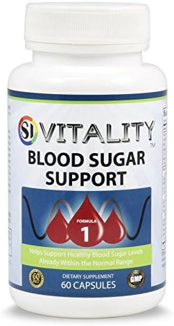 SI Vitality - Premier Blood Sugar Support Supplement with Cinnamon and Chromium | Helps Support Healthy Blood Sugar & Glucose Levels
