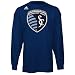 Sporting Kansas City Navy adidas Team Logo Long Sleeve T-Shirt