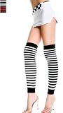 Footless Stripes Over-the-Knee High Leg Warmer