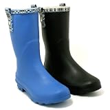 New Womens Short Festival Wellies Wellington Calf Boots Sz 3-8