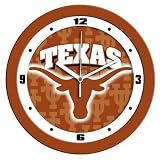 Sporting Goods : Texas Longhorns Suntime 12' Dimension Glass Crystal Wall Clock - NCAA College Athletics