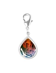 CafePress Healthy liver, CT scan - Silver Teardrop Charm Silver Teardrop Charm