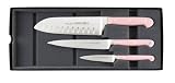 Mundial 5100 Series Pink 3-Piece Hollow Edge Knife Starter Set